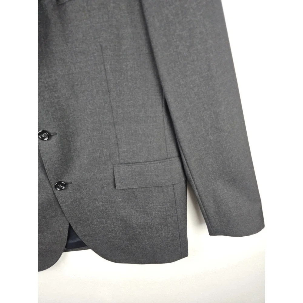J Crew Ludlow Loro Piana Super 120 Wool Blazer Mens 44 L  Sport Coat Charcoal